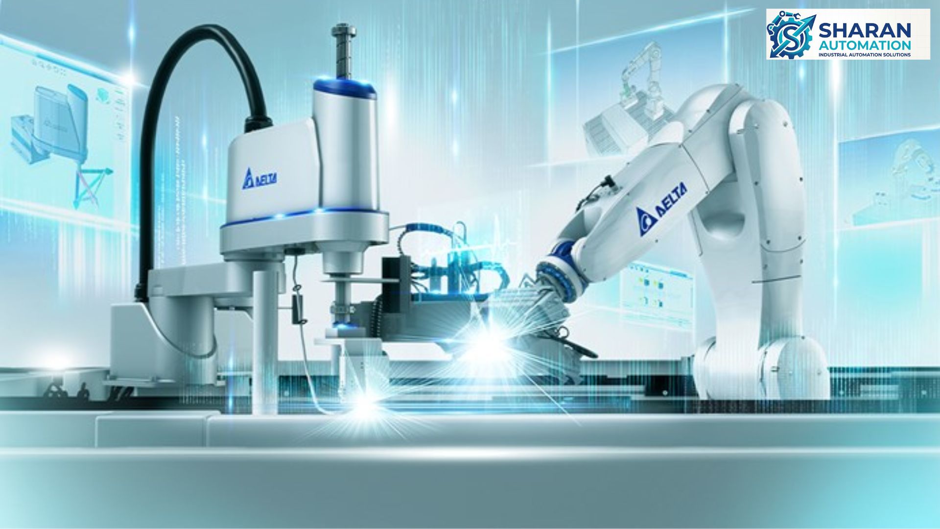 One Robot on Two cnc machines